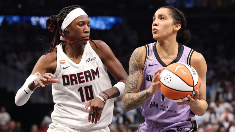 Golden State Valkyries tie WNBA Finals series with 67-62 win over Atlanta Dream