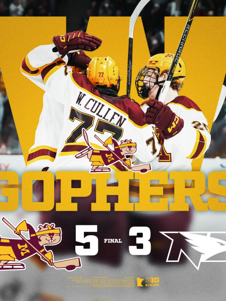 Gophers Hockey Roars Back, Upends North Dakota in Series Sweep