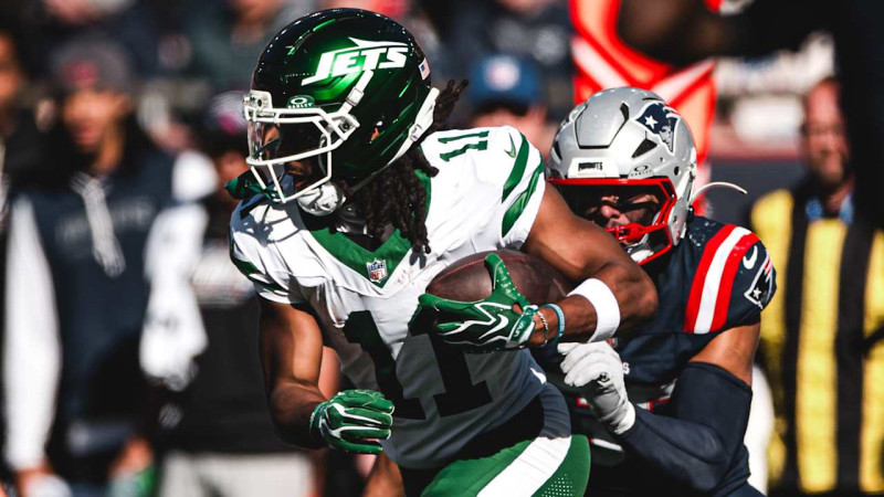 Jets rookie Omar Cooper Jr. logs back-to-back 100-yard games after ankle injury