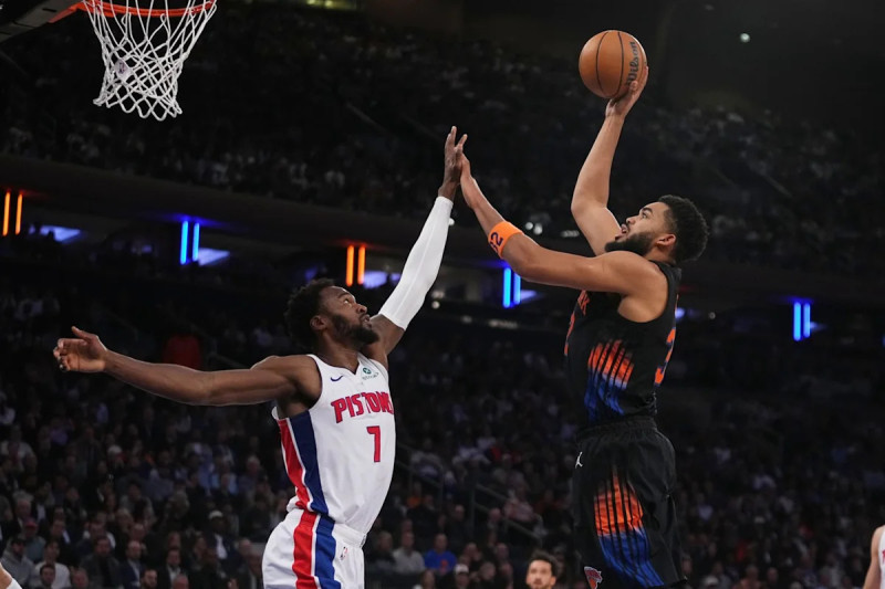 Knicks Beat Pistons 111-97 After Opening 0-3 Start