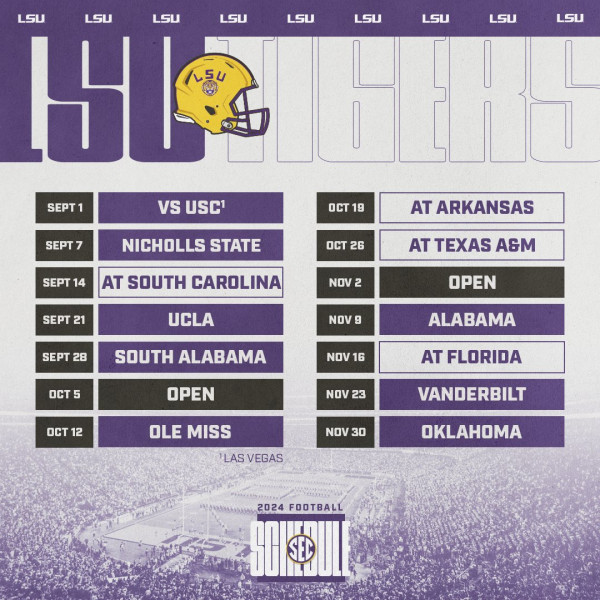 LSU Football Schedule in the Spotlight as Rivalries Heat Up