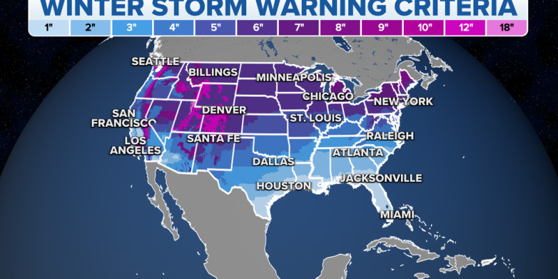 Winter storm watch issued as massive storm threatens over 40 states