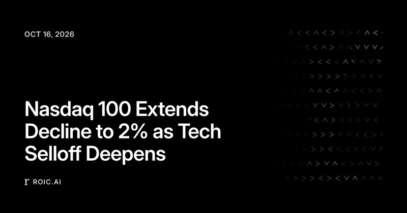 Nasdaq falls 2% as AI concerns trigger tech selloff