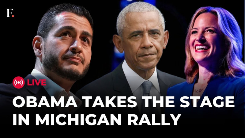 Obama joins Michigan governor and Senate candidates at Detroit rally