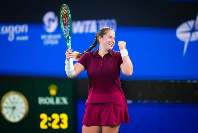 Ostapenko saves three match points to upset Pegula in Wuhan