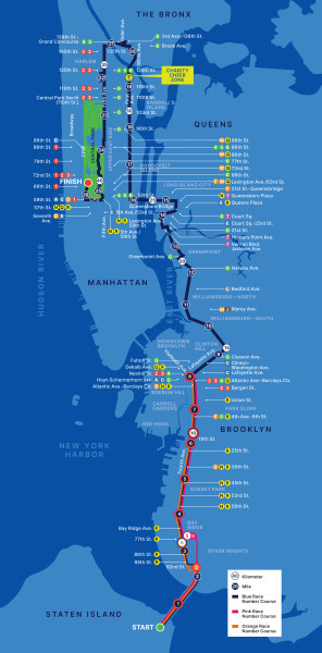 Parallels the world's largest marathon with a first: route change and elite field excitement