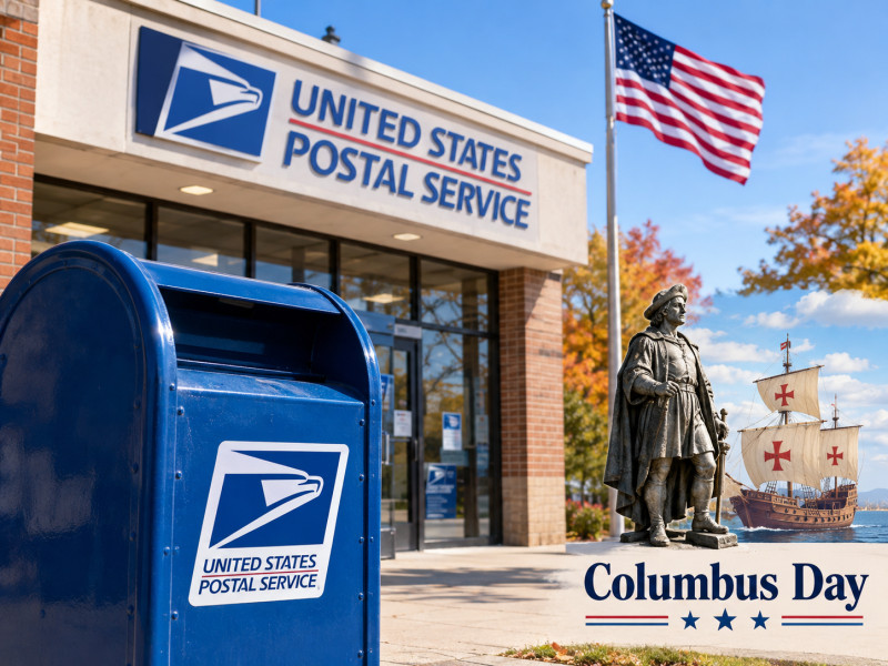 Postal service disruptions: mixed operations on Columbus Day