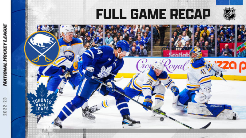 Sabres rally to 5-4 overtime win over Maple Leafs