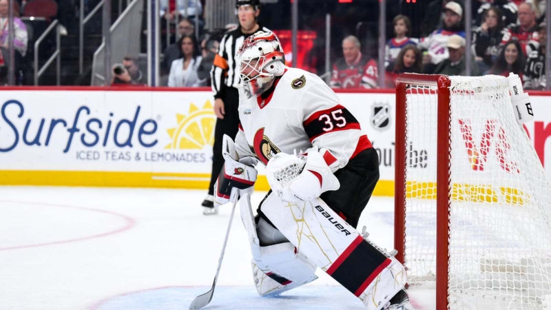 Senators Edge Devils as Linus Ullmark Records 29 Saves