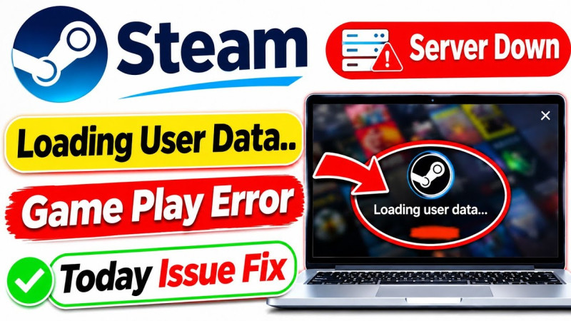 Steam Down: Gamers Face 'Loading User Data' Issue