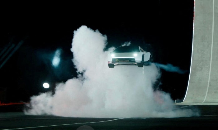 Tesla unveils flying Roadster at SpaceX test site near Waco