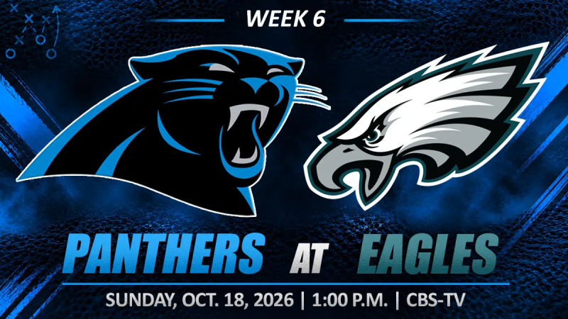 Eagles host Panthers in NFC East clash at Lincoln Financial Field