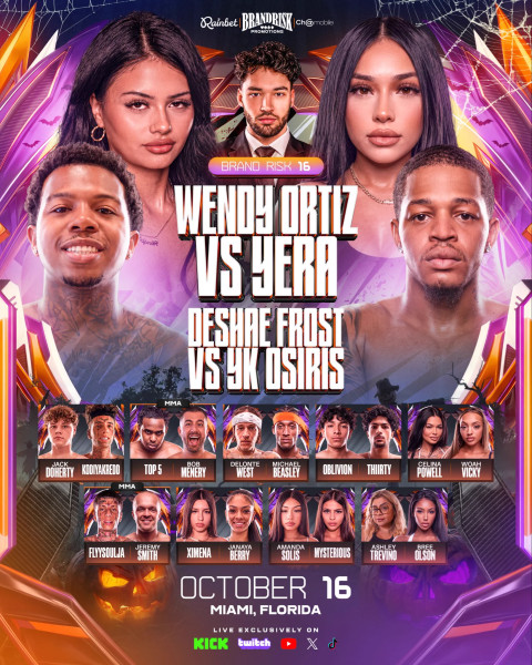 BrandRisk 16 lights up Miami with 12‑fight card