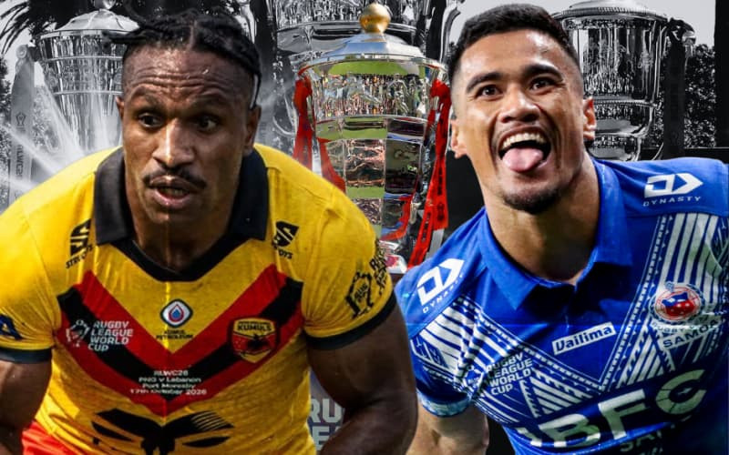 Toa Samoa defeat PNG Kumuls 64-6 in World Cup match
