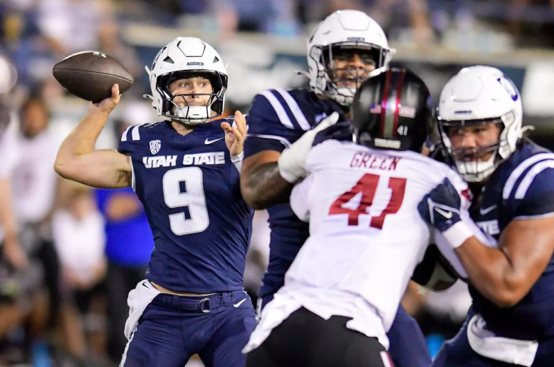 Utah State Names Grady Brosterhous Starter Ahead of Texas State Clash