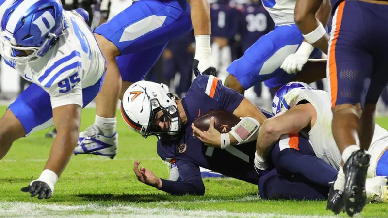 Virginia falls to Duke 19-16, extending eight‑game losing streak