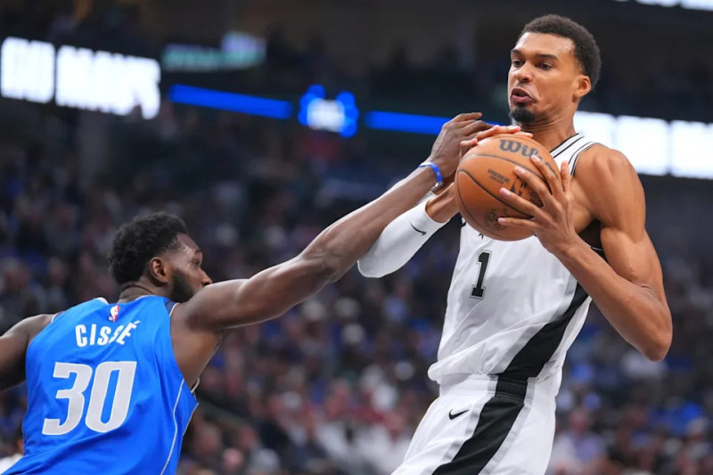 Wembanyama, Harper lead Spurs past short-handed Mavericks 122-106