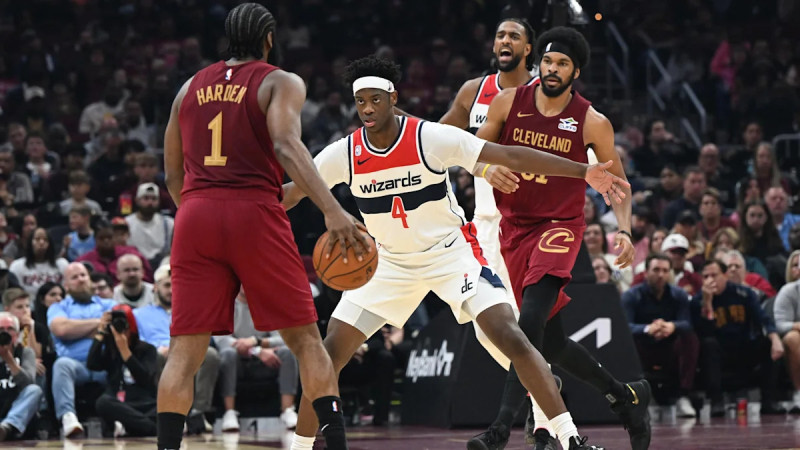 Wizards vs Cavaliers matchup on Wednesday at Rocket Arena